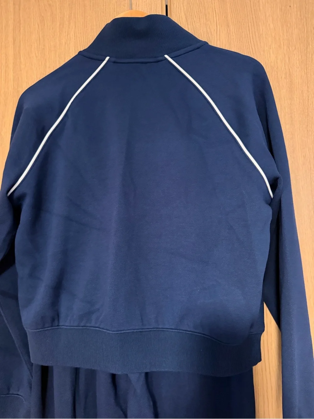 NWT SPANX AirEssentials Pique Track Jacket & Pants Set Navy MP